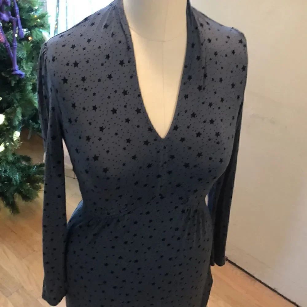 ⭐️ Beautiful Boden ⭐️ Starry Night 🌌 VNeck Longsleeve Dress 🪩 💃🍹 🌙